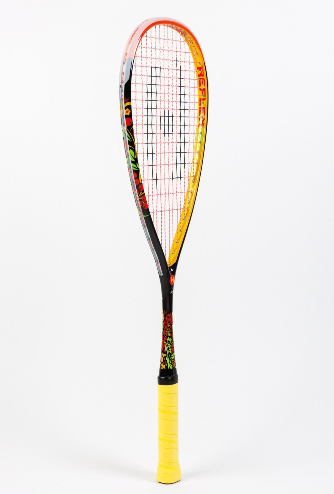 Ракетка для сквоша Harrow Reflex 120 Squash Racquet, Хохлома Black/Red/Orange