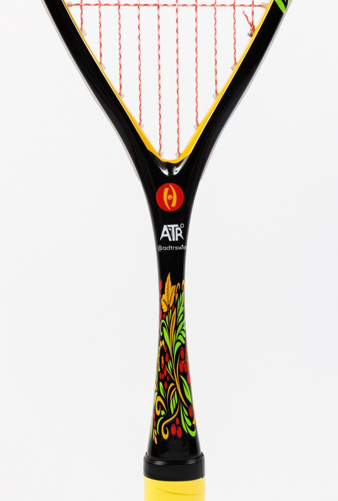 Ракетка для сквоша Harrow Reflex 120 Squash Racquet, Хохлома Black/Red/Orange