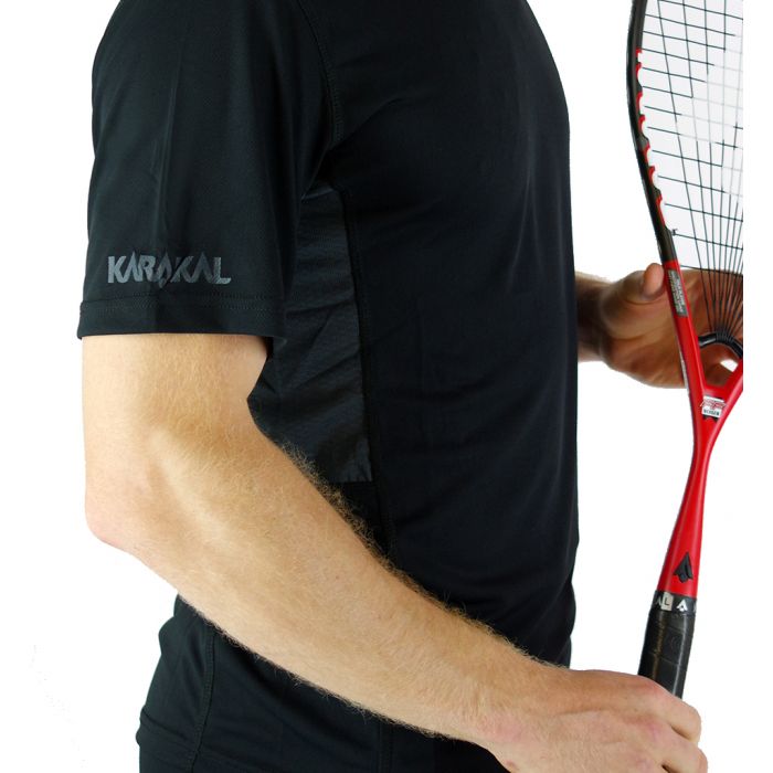 Футболка Karakal Pro Tour черная с графитом KC 54114