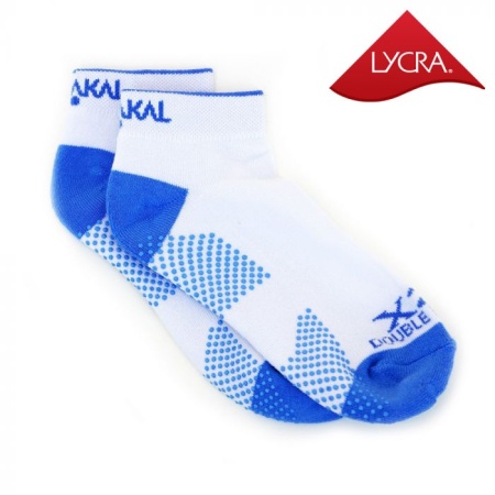 Спортивные носки Karakal Носки Karakal X2+ Trainer Socks - White and Blue KC536