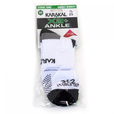 Спортивные носки Karakal Носки Karakal X2+ Ancle Socks - White and Black KC534
