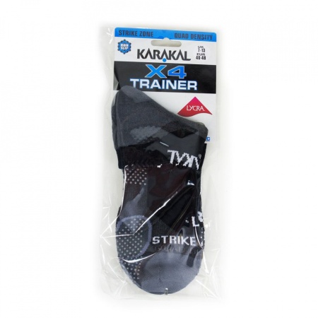 Спортивные носки Karakal X4 Tech Trainer серо/черн KC525K