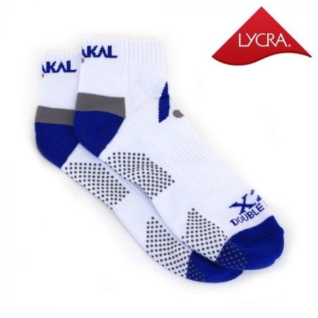 Спортивные носки Karakal Носки Karakal X2+ Mens Trainer Socks - White and Blue KC533