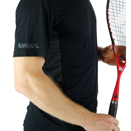 Футболка Karakal Pro Tour черная с графитом KC 54114